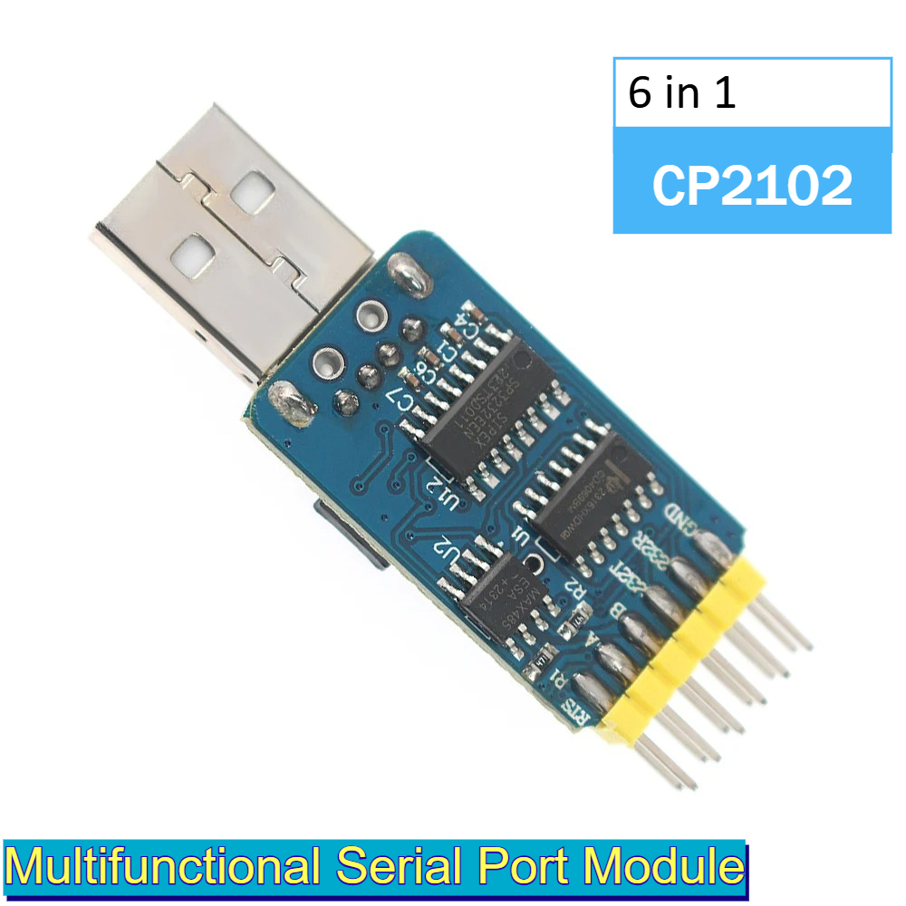 6 in 1 USB Serial Adapter CP21 - Level Shifter 3.3V บทวิจารณ์และราคา