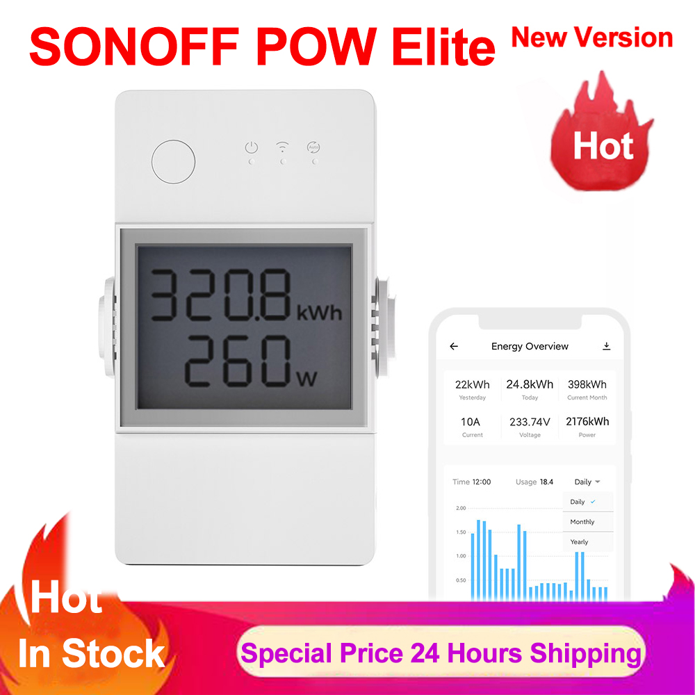 SONOFF POW Elite สวิตช์วัดพลัง - Sonoff Basic Switch บทวิจารณ์และราคา