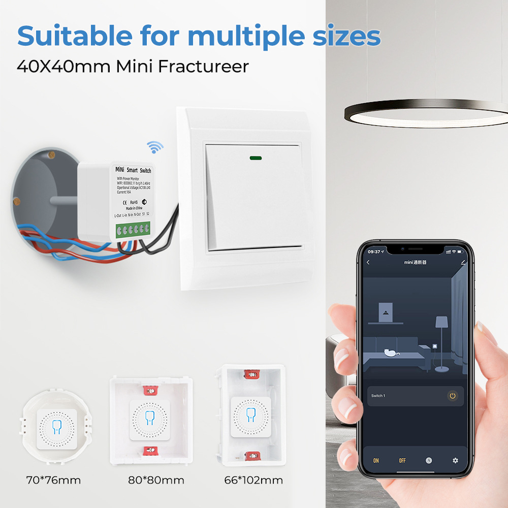 Zigbee/WiFiสมาร์ทสวิทช์Power M - Home Automation Industry บทวิจารณ์และราคา